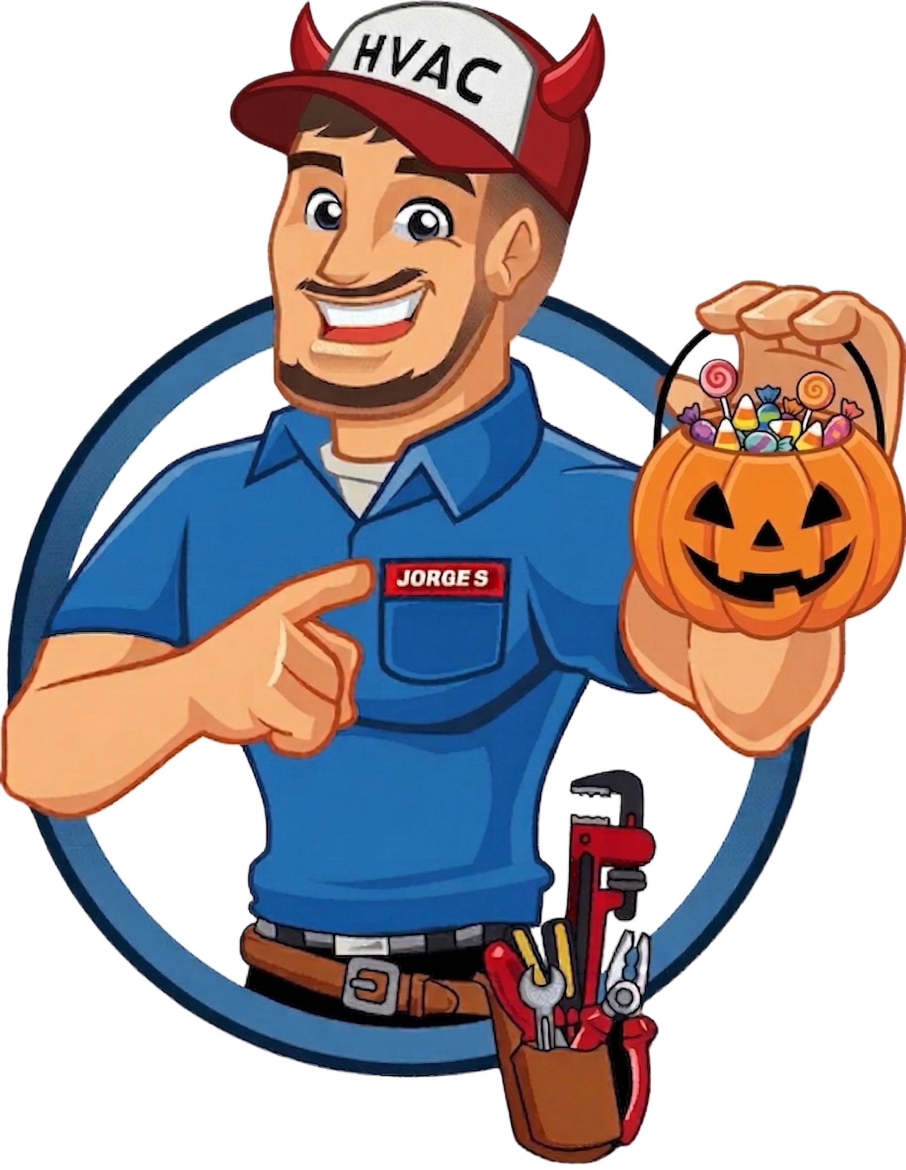 HVAC Jorge Mascot